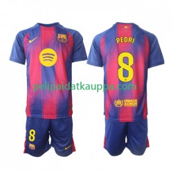 FC Barcelona Pedri 8 Koti Fanipelipaita (Lasten) 2025-2026 Lyhythihainen