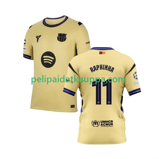 FC Barcelona Raphinha 11 Champions League Vieras Fanipelipaita (Miehet) 2025-2026 Lyhythihainen