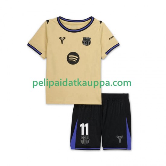 FC Barcelona Raphinha 11 UCL Vieras Fanipelipaita (Lasten) 2025-2026 Lyhythihainen