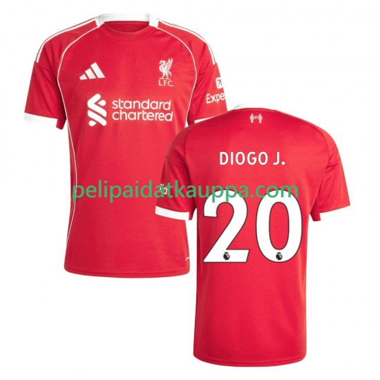 Liverpool Diogo Jota 20 Koti Fanipelipaita (Miehet) 2025-2026 Lyhythihainen