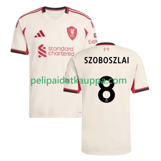Liverpool Dominik Szoboszlai 8 Vieras Fanipelipaita (Miehet) 2025-2026 Lyhythihainen