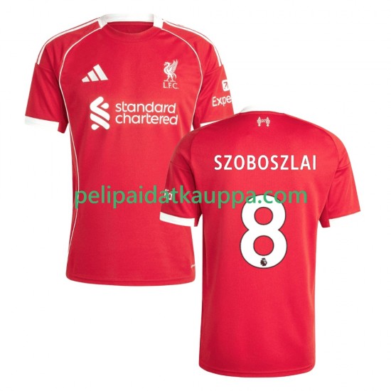 Liverpool Dominik Szoboszlai 8 Koti Fanipelipaita (Miehet) 2025-2026 Lyhythihainen Liverpool Dominik Szoboszlai 8 Koti Fanipelipaita (Miehet) 2025-2026 Lyhythihainen