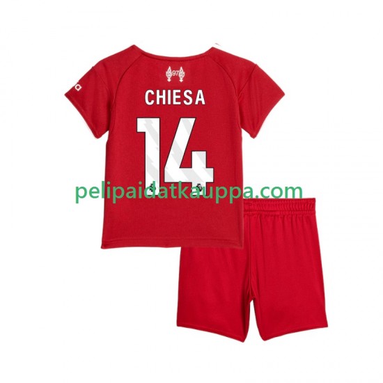 Liverpool Federico Chiesa 14 Koti Fanipelipaita (Lasten) 2025-2026 Lyhythihainen Liverpool Federico Chiesa 14 Koti Fanipelipaita (Lasten) 2025-2026 Lyhythihainen