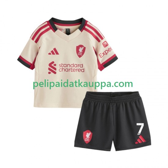 Liverpool Florian Wirtz 7 Vieras Fanipelipaita (Lasten) 2025-2026 Lyhythihainen