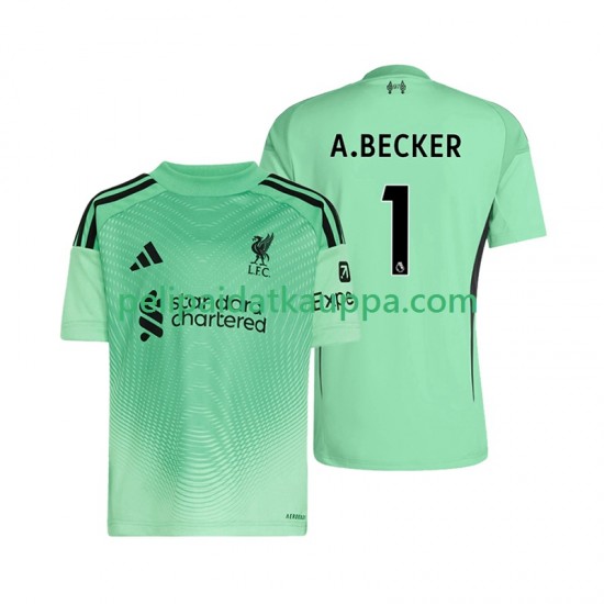 Liverpool Alisson Becker 1 Maalivahdin Koti Fanipelipaita (Miehet) 2025-2026 Lyhythihainen