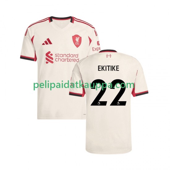 Liverpool Hugo Ekitike 22 Vieras Fanipelipaita (Miehet) 2025-2026 Lyhythihainen