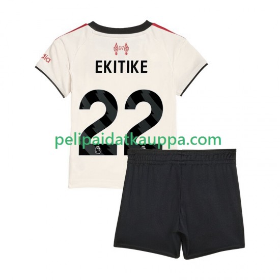 Liverpool Hugo Ekitike 22 Vieras Fanipelipaita (Lasten) 2025-2026 Lyhythihainen