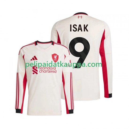 Liverpool ISAK 9 Vieras Fanipelipaita (Miehet) 2025-2026 Pitkähihainen Liverpool ISAK 9 Vieras Fanipelipaita (Miehet) 2025-2026 Pitkähihainen