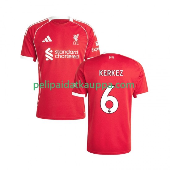 Liverpool Milos Kerkez 6 Koti Fanipelipaita (Miehet) 2025-2026 Lyhythihainen