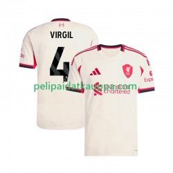 Liverpool Virgil van Dijk 4 Vieras Fanipelipaita (Miehet) 2025-2026 Lyhythihainen