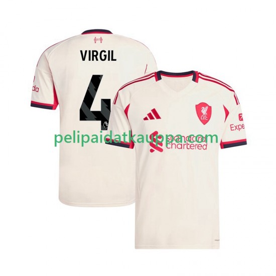 Liverpool Virgil van Dijk 4 Vieras Fanipelipaita (Miehet) 2025-2026 Lyhythihainen Liverpool Virgil van Dijk 4 Vieras Fanipelipaita (Miehet) 2025-2026 Lyhythihainen
