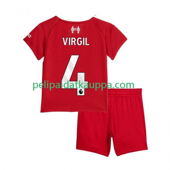 Liverpool Virgil van Dijk 4 Koti Fanipelipaita (Lasten) 2025-2026 Lyhythihainen Liverpool Virgil van Dijk 4 Koti Fanipelipaita (Lasten) 2025-2026 Lyhythihainen