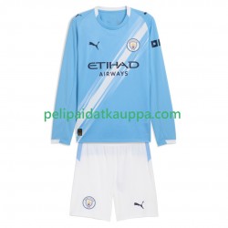 Manchester City Koti Fanipelipaita (Lasten) 2025-2026 Pitkähihainen