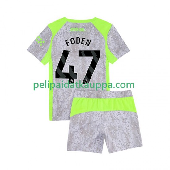 Manchester City Phil Foden 47 Kolmas Fanipelipaita (Lasten) 2025-2026 Lyhythihainen
