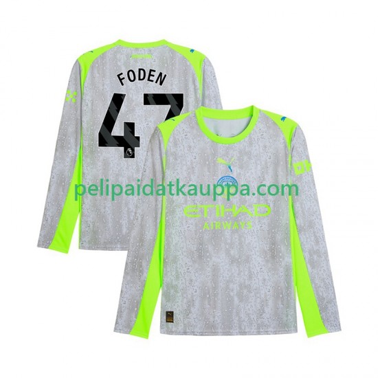 Manchester City Phil Foden 47 Kolmas Fanipelipaita (Miehet) 2025-2026 Pitkähihainen