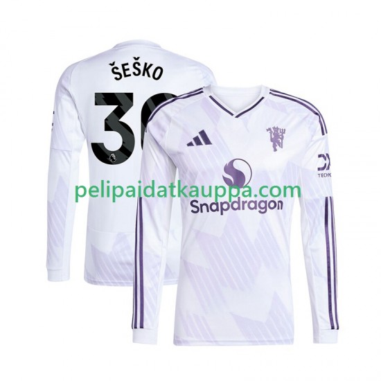Manchester United Benjamin Sesko 30 Vieras Fanipelipaita (Miehet) 2025-2026 Pitkähihainen Manchester United Benjamin Sesko 30 Vieras Fanipelipaita (Miehet) 2025-2026 Pitkähihainen