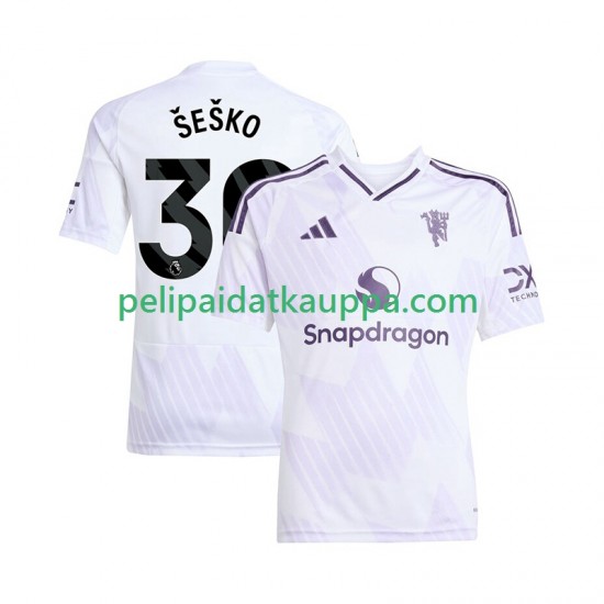 Manchester United Benjamin Sesko 30 Vieras Fanipelipaita (Miehet) 2025-2026 Lyhythihainen