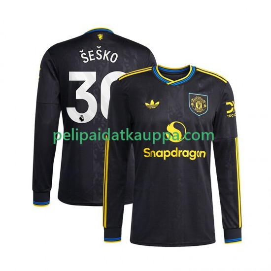 Manchester United Benjamin Sesko 30 Kolmas Fanipelipaita (Miehet) 2025-2026 Pitkähihainen Manchester United Benjamin Sesko 30 Kolmas Fanipelipaita (Miehet) 2025-2026 Pitkähihainen