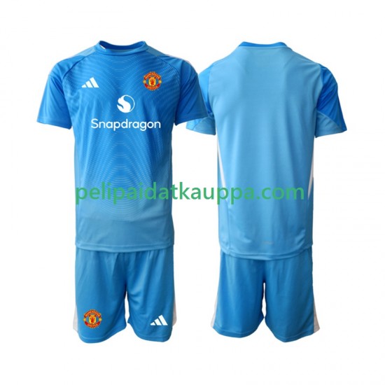 Manchester United Maalivahdin Koti Fanipelipaita (Lasten) 2025-2026 Lyhythihainen