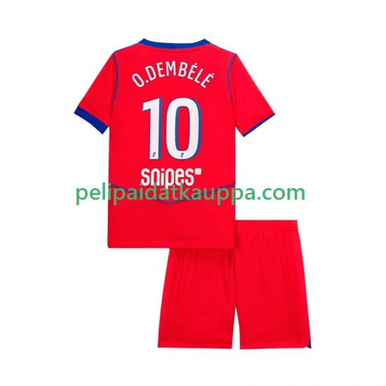 Paris Saint-Germain Ousmane Dembele 10 Kolmas Fanipelipaita (Lasten) 2025-2026 Lyhythihainen
