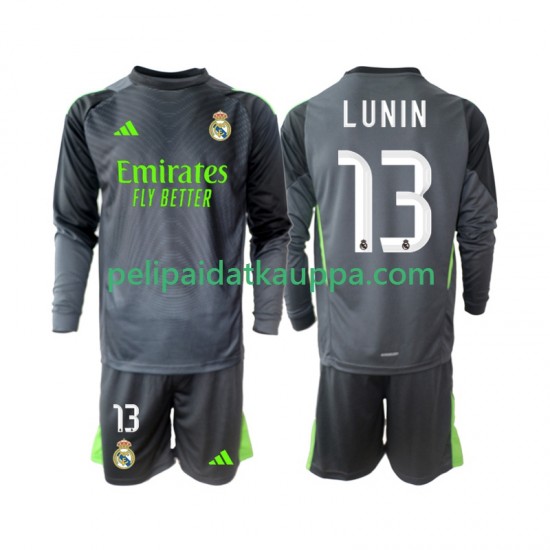 Real Madrid Andriy Lunin 13 Maalivahdin Kolmas Fanipelipaita (Lasten) 2025-2026 Pitkähihainen