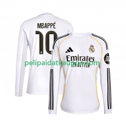 Real Madrid Mbappé Kylian 10 Koti Fanipelipaita (Miehet) 2025-2026 Pitkähihainen