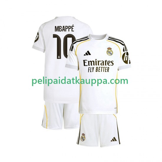 Real Madrid Mbappé Kylian 10 Koti Fanipelipaita (Lasten) 2025-2026 Lyhythihainen