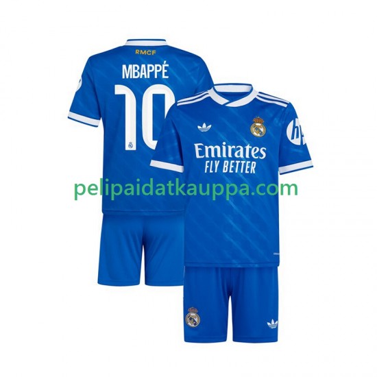 Real Madrid Mbappé Kylian 10 Kolmas Fanipelipaita (Lasten) 2025-2026 Lyhythihainen