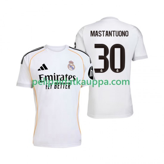 Real Madrid Mastantuono 30 Koti Fanipelipaita (Miehet) 2025-2026 Lyhythihainen