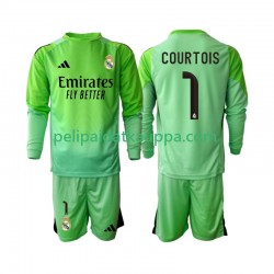Real Madrid Thibaut Courtois 1 Vieras Fanipelipaita (Lasten) 2025-2026 Pitkähihainen