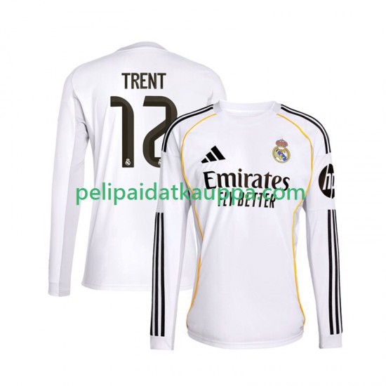 Real Madrid Trent Alexander-Arnold 12 Koti Fanipelipaita (Miehet) 2025-2026 Pitkähihainen
