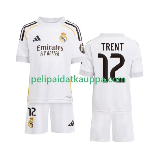 Real Madrid Trent Alexander-Arnold 12 Koti Fanipelipaita (Lasten) 2025-2026 Lyhythihainen