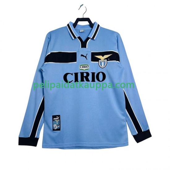 SS Lazio Retro Koti Fanipelipaita (Miehet) 1998 1999 Pitkähihainen