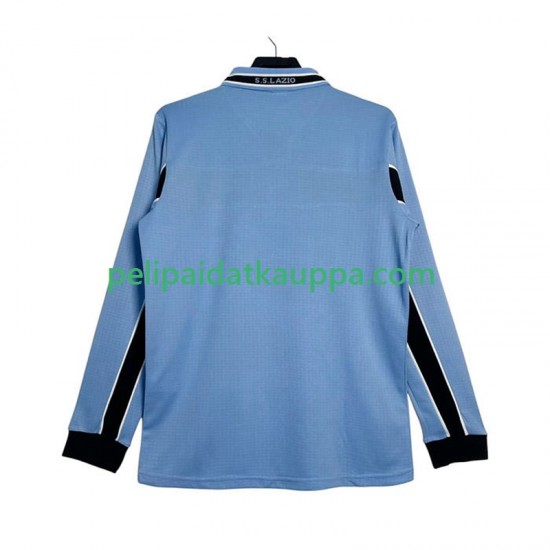 SS Lazio Retro Koti Fanipelipaita (Miehet) 1998 1999 Pitkähihainen