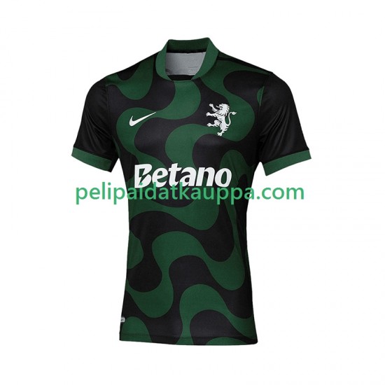 Sporting CP Vieras Neljäs Fanipelipaita (Miehet) 2025-2026 Lyhythihainen