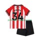 Sunderland Granit Xhaka 34 Koti Fanipelipaita (Lasten) 2025-2026 Lyhythihainen