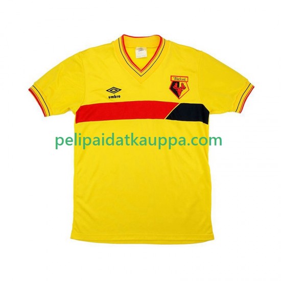 Watford 1985 Retro Koti Fanipelipaita (Miehet) Lyhythihainen