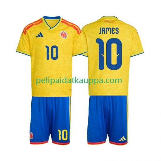 Kolumbia James Rodriguez 10 Koti Fanipelipaita (Lasten) World Cup 2026 Lyhythihainen
