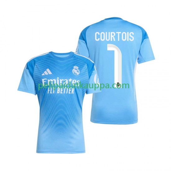 Real Madrid Thibaut Courtois 1 Maalivahdin Koti Fanipelipaita (Miehet) 2025-2026 Lyhythihainen
