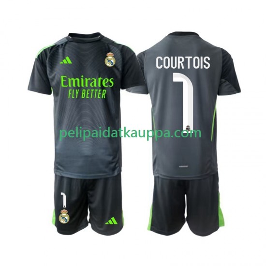 Real Madrid Thibaut Courtois 1 Maalivahdin Kolmas Fanipelipaita (Lasten) 2025-2026 Lyhythihainen