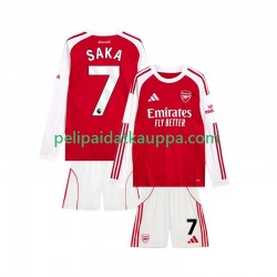 Arsenal Bukayo Saka 7 Koti Fanipelipaita (Lasten) 2025-2026 Pitkähihainen
