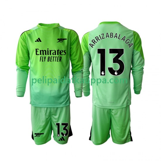 Arsenal Kepa Arrizabalaga 13 Maalivahdin Vieras Fanipelipaita (Lasten) 2025-2026 Pitkähihainen Arsenal Kepa Arrizabalaga 13 Maalivahdin Vieras Fanipelipaita (Lasten) 2025-2026 Pitkähihainen