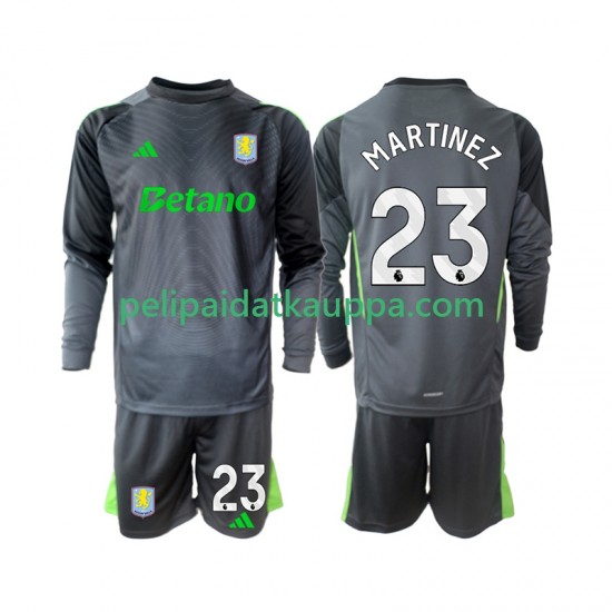 Aston Villa Emiliano Martinez 23 Maalivahdin Koti Fanipelipaita (Lasten) 2025-2026 Pitkähihainen Aston Villa Emiliano Martinez 23 Maalivahdin Koti Fanipelipaita (Lasten) 2025-2026 Pitkähihainen