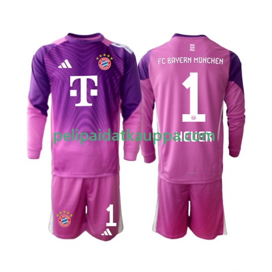 FC Bayern München Manuel Neuer 1 Maalivahdin Neljäs Fanipelipaita (Lasten) 2025-2026 Pitkähihainen FC Bayern München Manuel Neuer 1 Maalivahdin Neljäs Fanipelipaita (Lasten) 2025-2026 Pitkähihainen