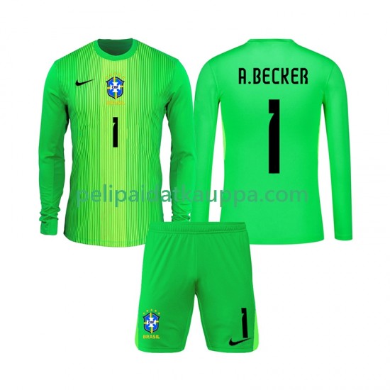 Brasilia Alisson Becker 1 Maalivahdin Koti Fanipelipaita (Lasten) 2026 Pitkähihainen Brasilia Alisson Becker 1 Maalivahdin Koti Fanipelipaita (Lasten) 2026 Pitkähihainen