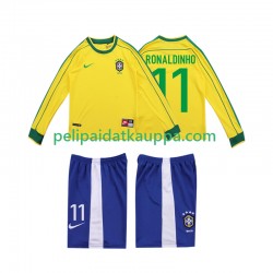 Brasilia RONALDINHO 11 Retro Koti Fanipelipaita (Lasten) 1998 Pitkähihainen