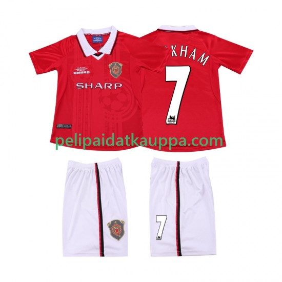 Manchester United BECKHAM 7 2000 Retro Koti Fanipelipaita (Lasten) 1999 Lyhythihainen Manchester United BECKHAM 7 2000 Retro Koti Fanipelipaita (Lasten) 1999 Lyhythihainen