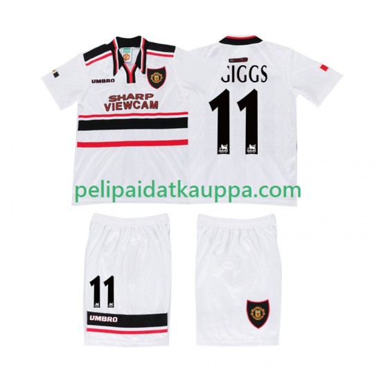 Manchester United GIGGS 11 Retro Vieras Fanipelipaita (Lasten) 1998 Lyhythihainen