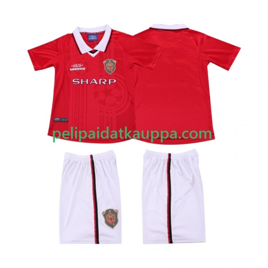 Manchester United 2000 Retro Koti Fanipelipaita (Lasten) 1999 Lyhythihainen Manchester United 2000 Retro Koti Fanipelipaita (Lasten) 1999 Lyhythihainen