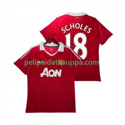 Manchester United SCHOLES 18 Retro Koti Fanipelipaita (Miehet) 2011 2010 Lyhythihainen Manchester United SCHOLES 18 Retro Koti Fanipelipaita (Miehet) 2011 2010 Lyhythihainen